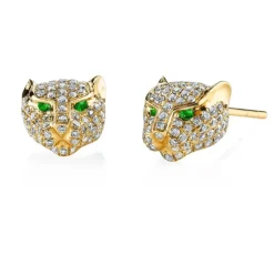 Big Cat Pave Earrings