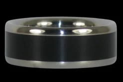 Black Ebony Titanium Ring