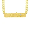 Custom Nameplate Gold Necklace
