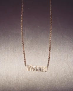 Custom Nameplate Necklace 1.4Mm Chain