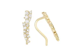 Diamond Cluster Ear Crawler