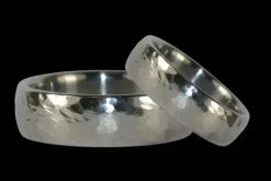 Hammered Titanium Ring Band