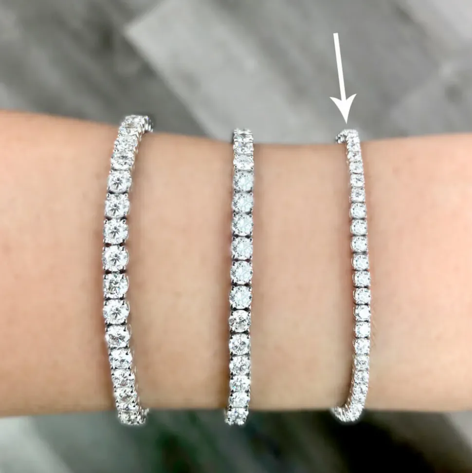 18K Gold And Diamond Tennis Bracelet