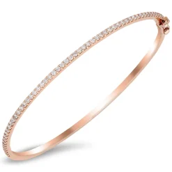 18K Gold Bangle With 0.83 Ct Diamonds