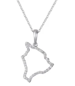 14K "Hawaii" Pendant With 40 Diamonds