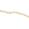 14K 8Mm Plumeria Bracelet With 18 Diamonds