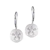 14K 12Mm Sand Dollar Earring With Diamonds