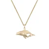 14K 23Mm Whale "Humpback Single" Pendant
