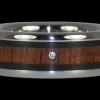 Mens Diamond Wood Titanium Ring