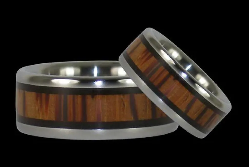 Milo And Palm Titanium Ring