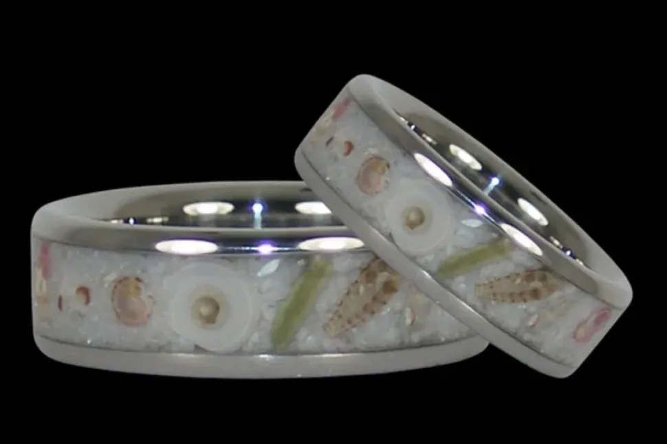 Sea Shell Titanium Ring