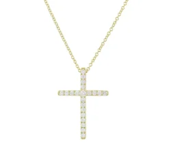 Signature Diamond Cross Necklace (3 Sizes)