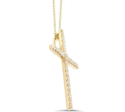 Signature Diamond Cross Necklace (3 Sizes)