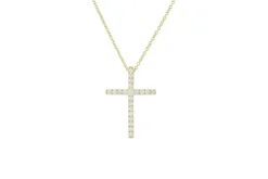 Signature Diamond Cross Necklace (Large)