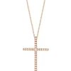 Signature Diamond Cross Necklace (Medium)