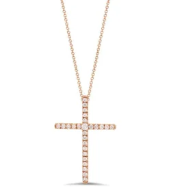 Signature Diamond Cross Necklace (Medium)