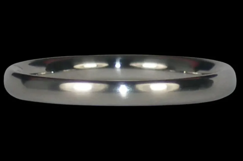 Thin Titanium Ring Band To Stack